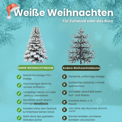 Tannenbaum mit Schneeoptik ❄️ Der unsterbliche Weihnachtsbaum!